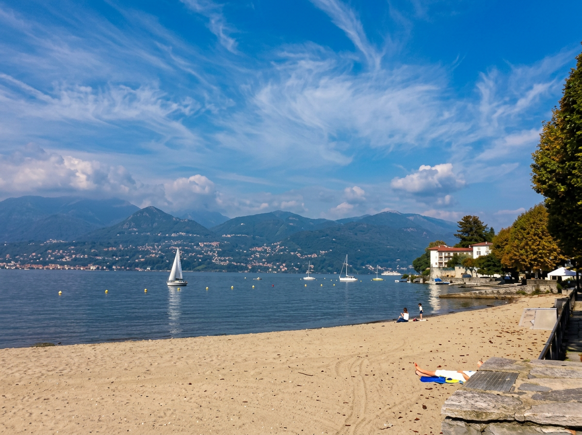 Vista panoramica del Lago Maggiore da Cerro di Laveno Mombello